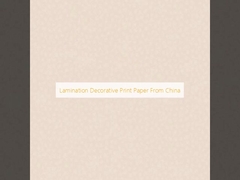 Kertas Cetak Dekoratif Laminasi Dari China