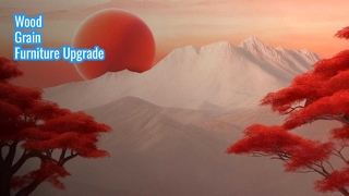 T596 Red Oak Wood Grain Decor Paper